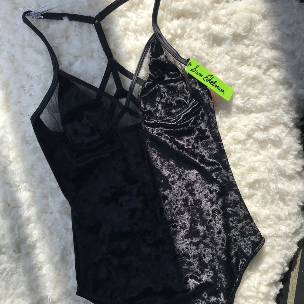 NWT Sam Edelman Velvet Bodysuit